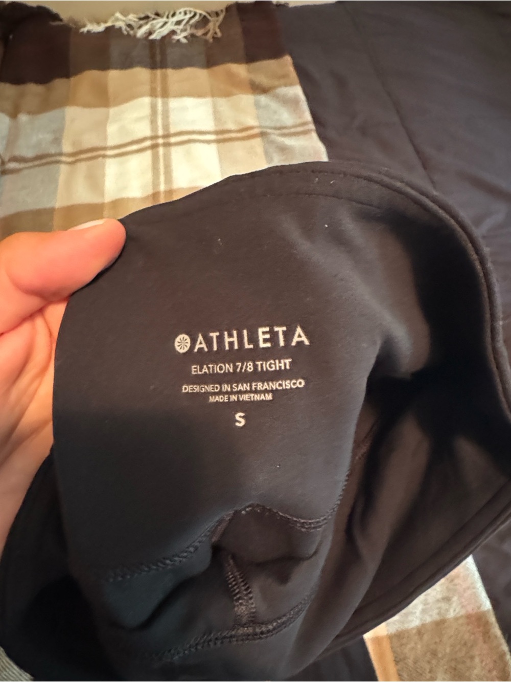 Athleta Black Elation 7/8 Tights - Small